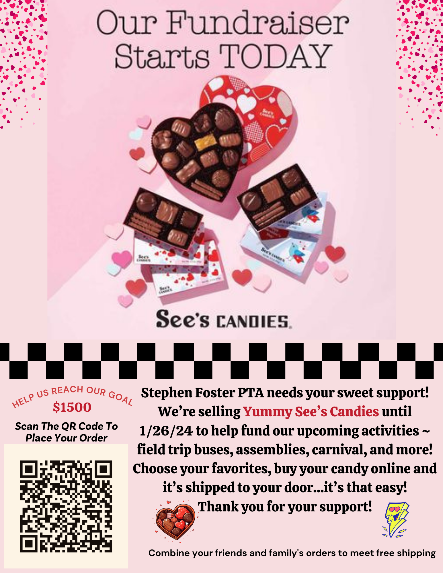 See’s Candies Fundraiser starts today! Stephen Foster Elementary PTA